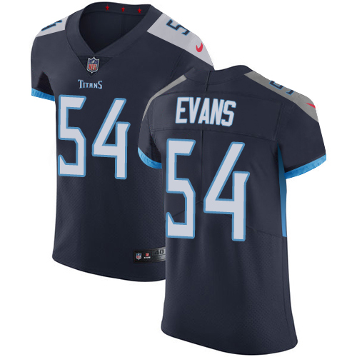 Nike Titans #54 Rashaan Evans Navy Blue Alternate Men's Stitched NFL Vapor Untouchable Elite Jersey - Click Image to Close
